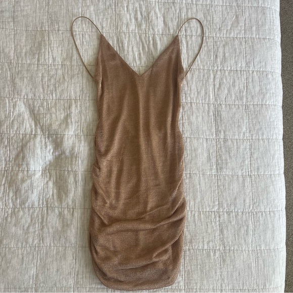 Hello Molly Rose Gold Mini Dress - Picture 2 of 7